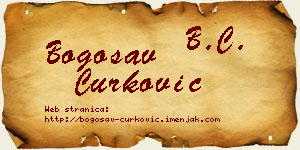 Bogosav Ćurković vizit kartica